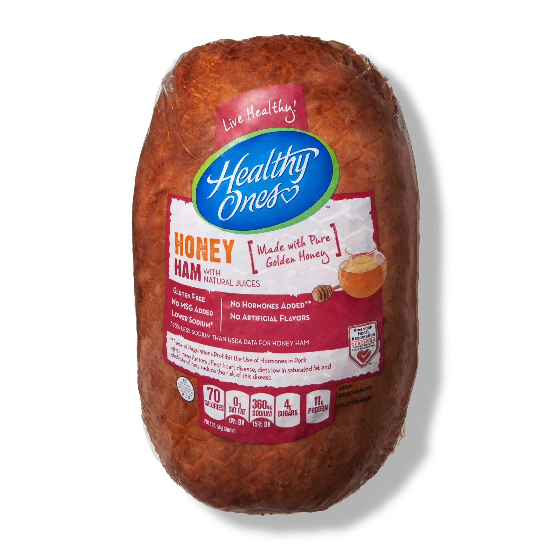 slide 1 of 4, Healthy Ones Honey Ham - Deli Fresh Sliced, per lb