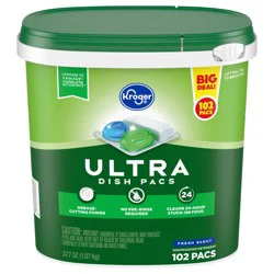 Kroger® Ultra Dish Pacs Fresh Scent Dishwashing Detergent