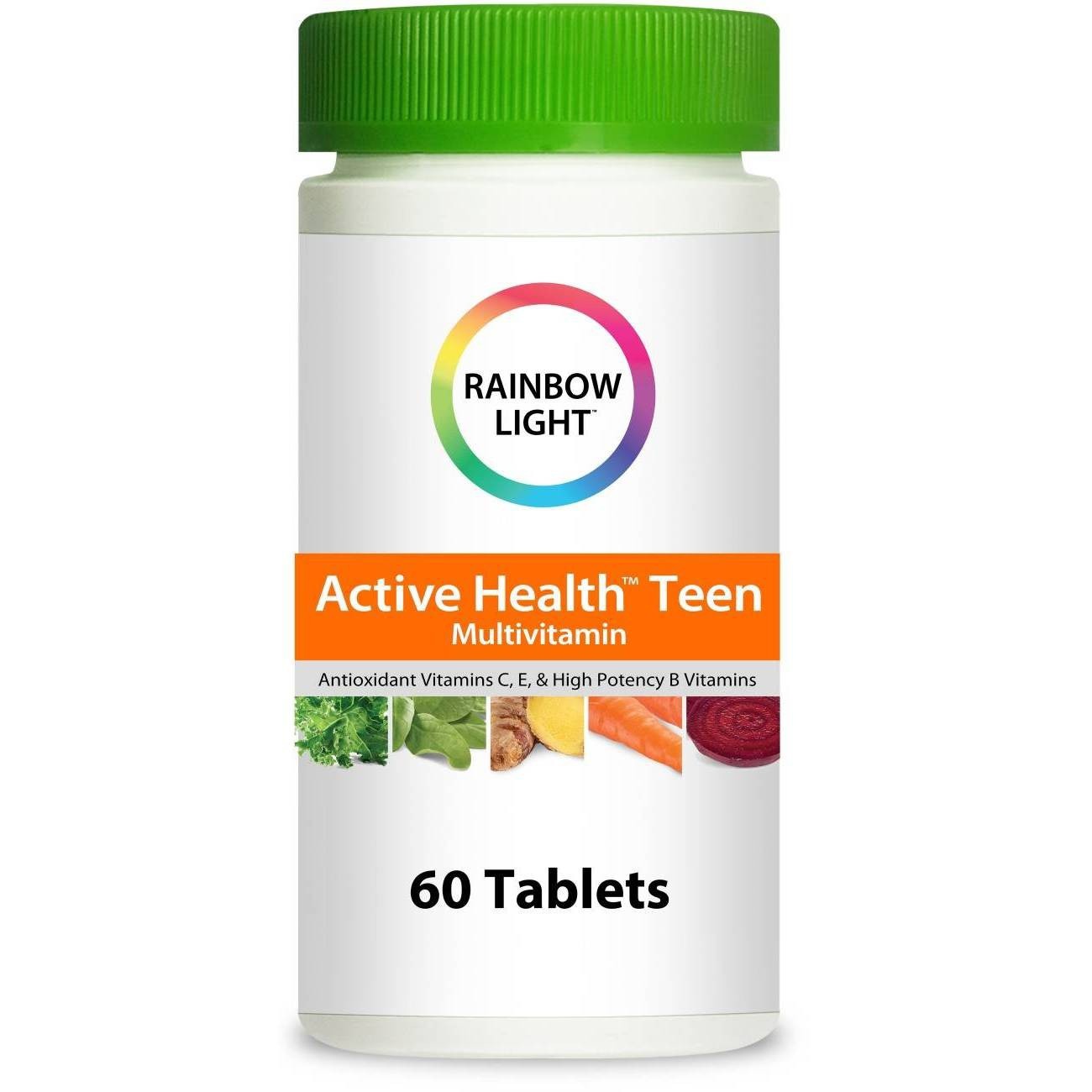 slide 1 of 8, Rainbow Light Active Health Teen Multivitamin / Mineral Dietary Supplement Tablets, 60 ct