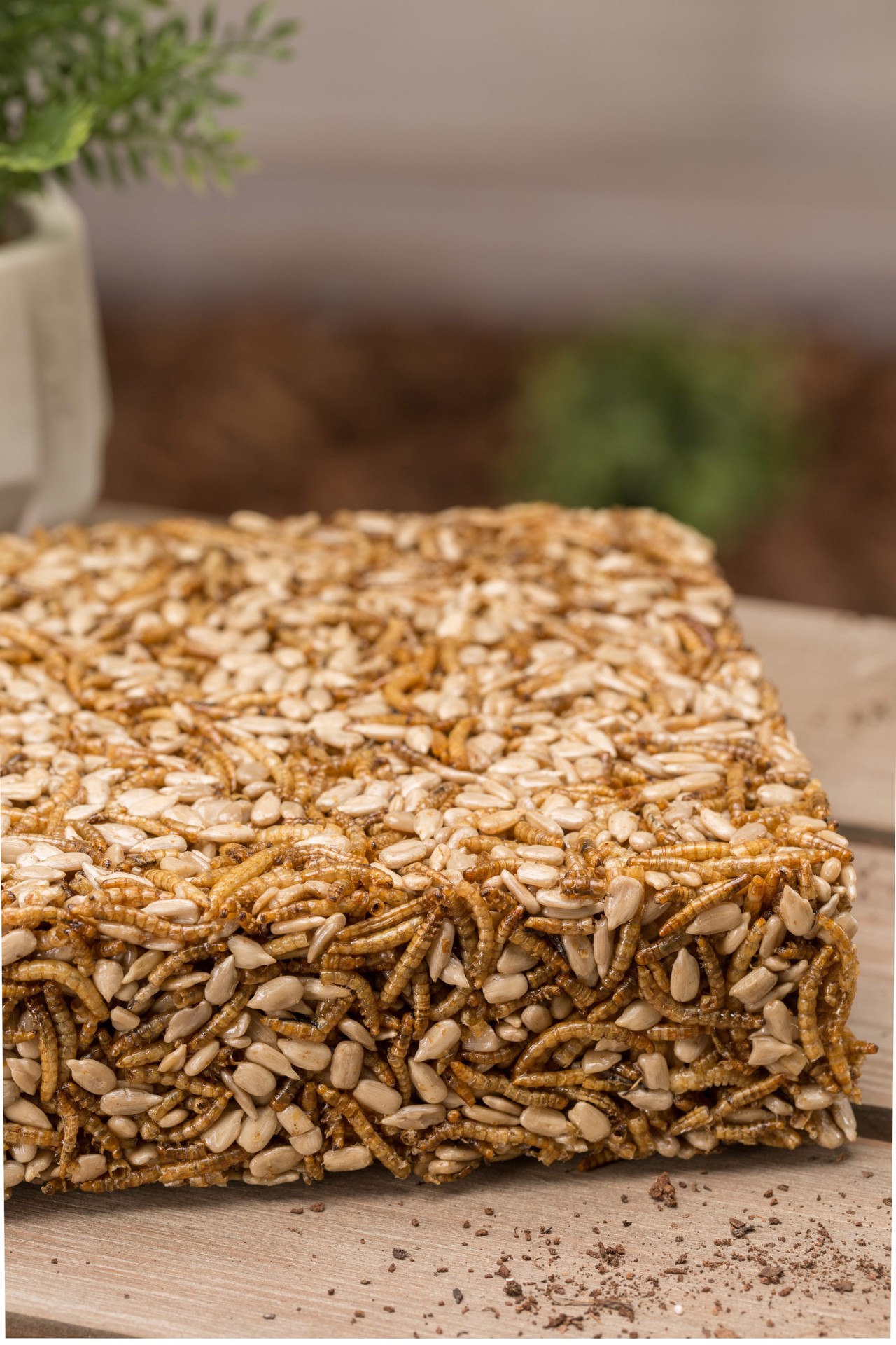 slide 4 of 6, National Audubon Society Meal Worm Cake (blend) Bird food 1.25 Pound(s), 1 ct