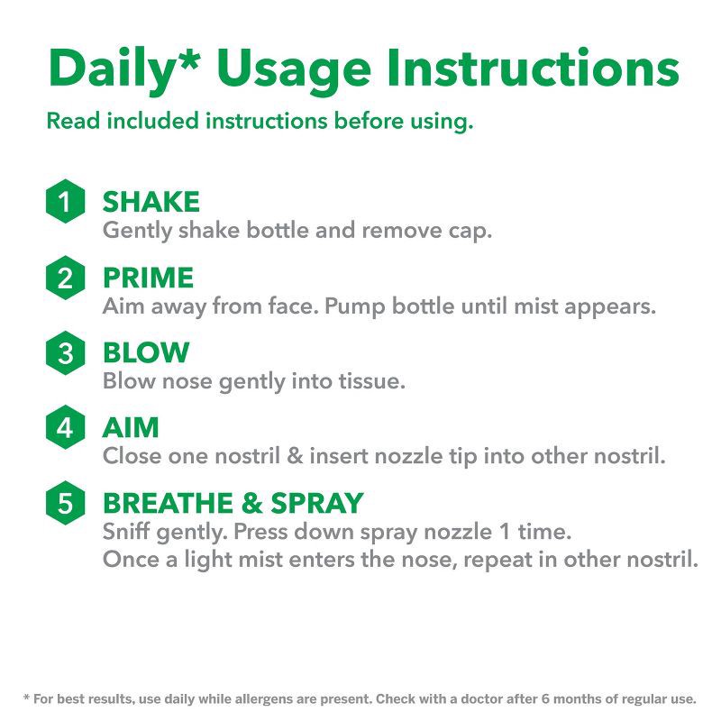 slide 10 of 14, Flonase Allergy Relief Fluticasone Nasal Spray, 24 Hour Non Drowsy Allergy Medicine, Metered Nasal Spray - 144 Sprays/2pk, 1.24 fl oz