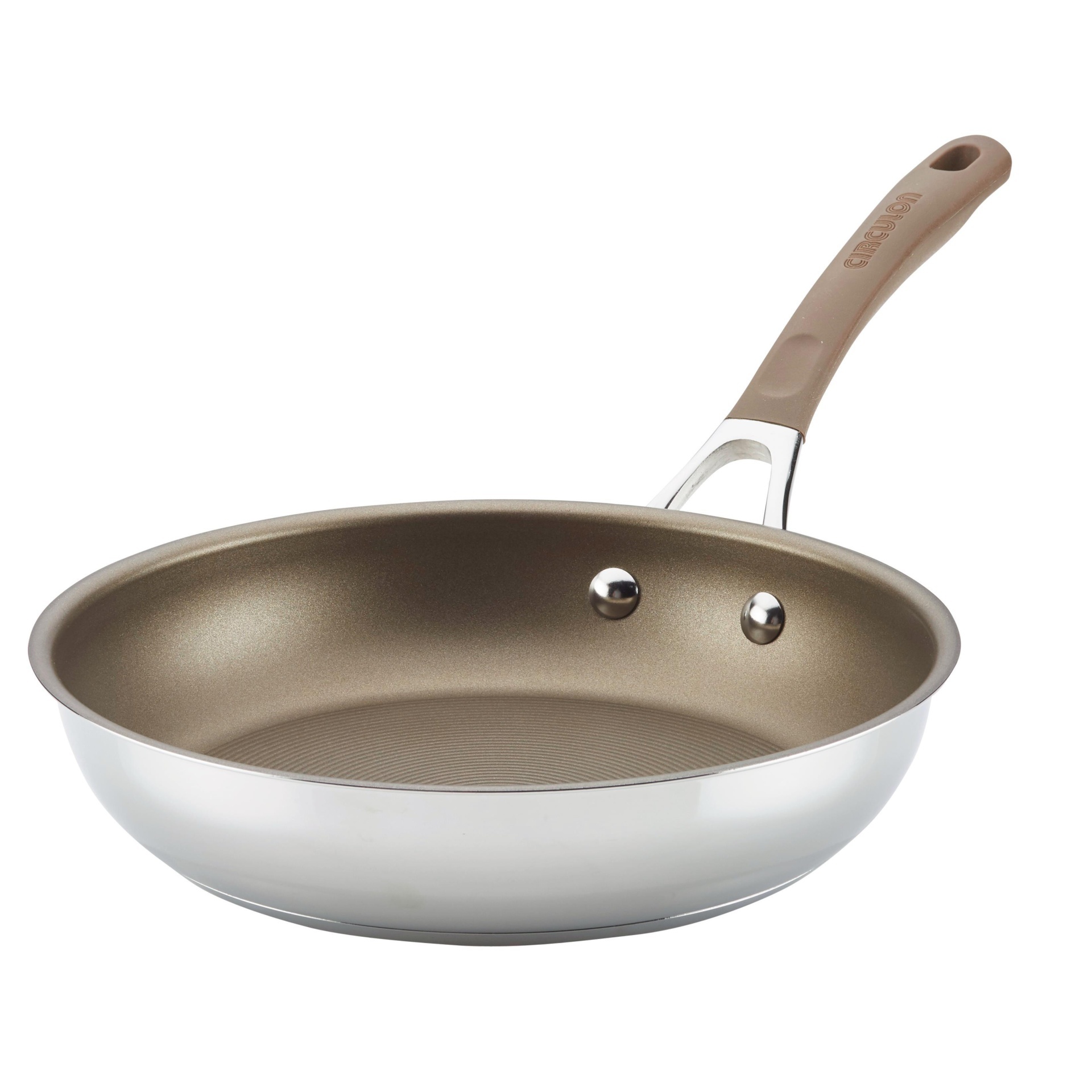 slide 1 of 3, Circulon Innovatum Stainless Steel Nonstick Skillet - Silver, 10 in