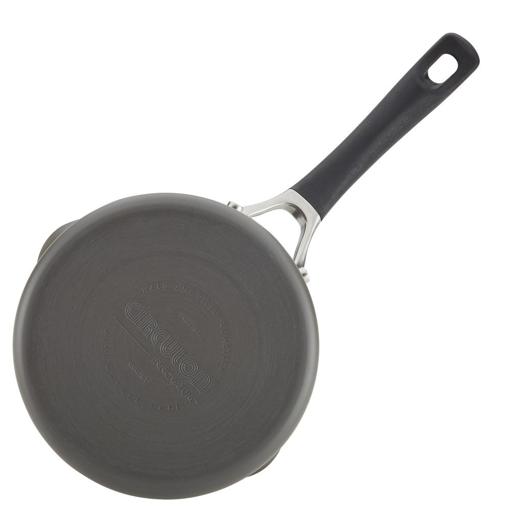 slide 3 of 7, Circulon Innovatum Hard-Anodized Nonstick Covered Saucepan Gray, 2 qt