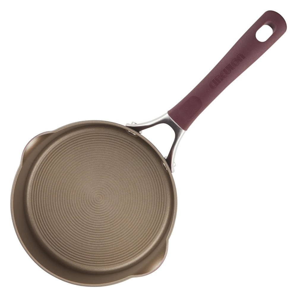 slide 2 of 6, Circulon Innovatum Hard-Anodized Nonstick Covered Saucepan Merlot, 2 qt