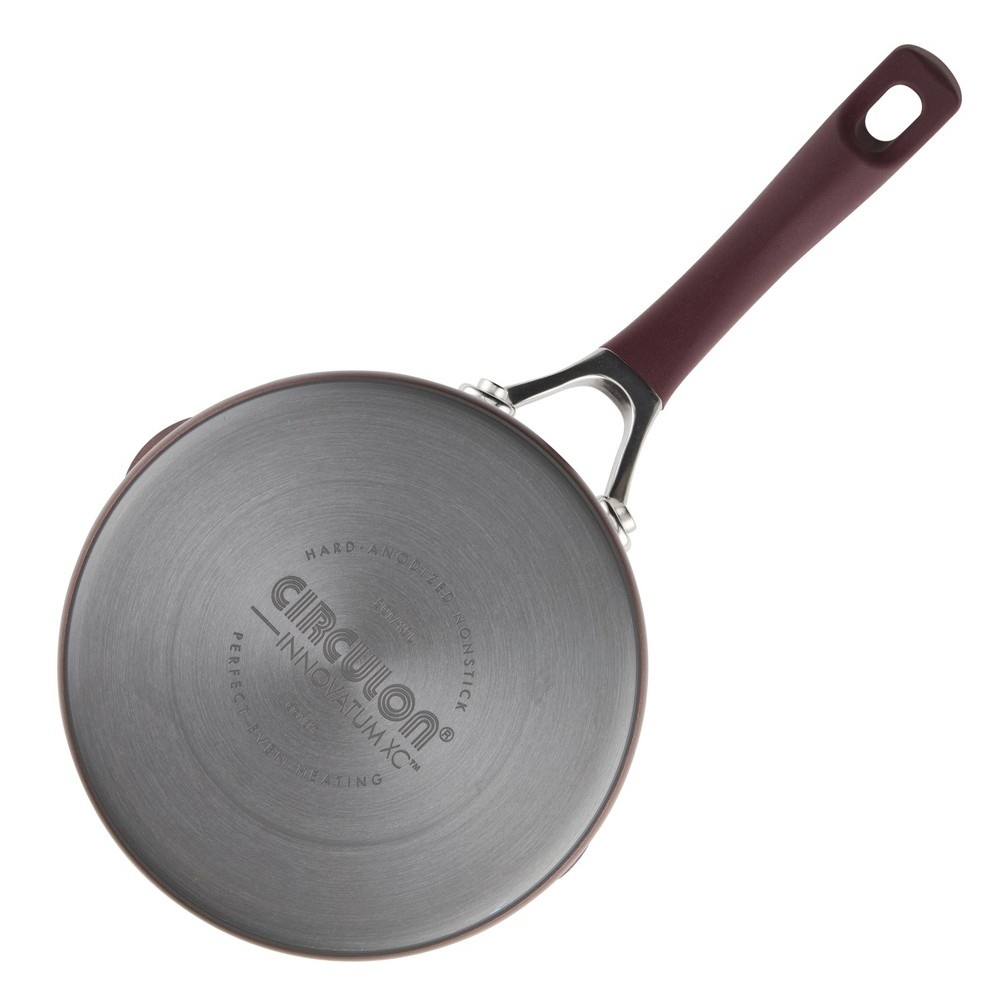 slide 3 of 6, Circulon Innovatum Hard-Anodized Nonstick Covered Saucepan Merlot, 2 qt