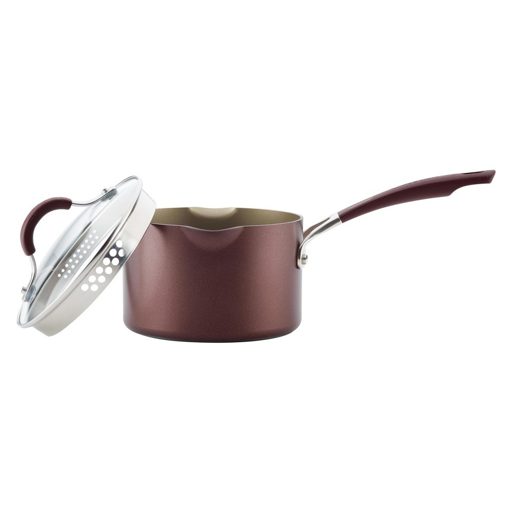 slide 6 of 6, Circulon Innovatum Hard-Anodized Nonstick Covered Saucepan Merlot, 2 qt