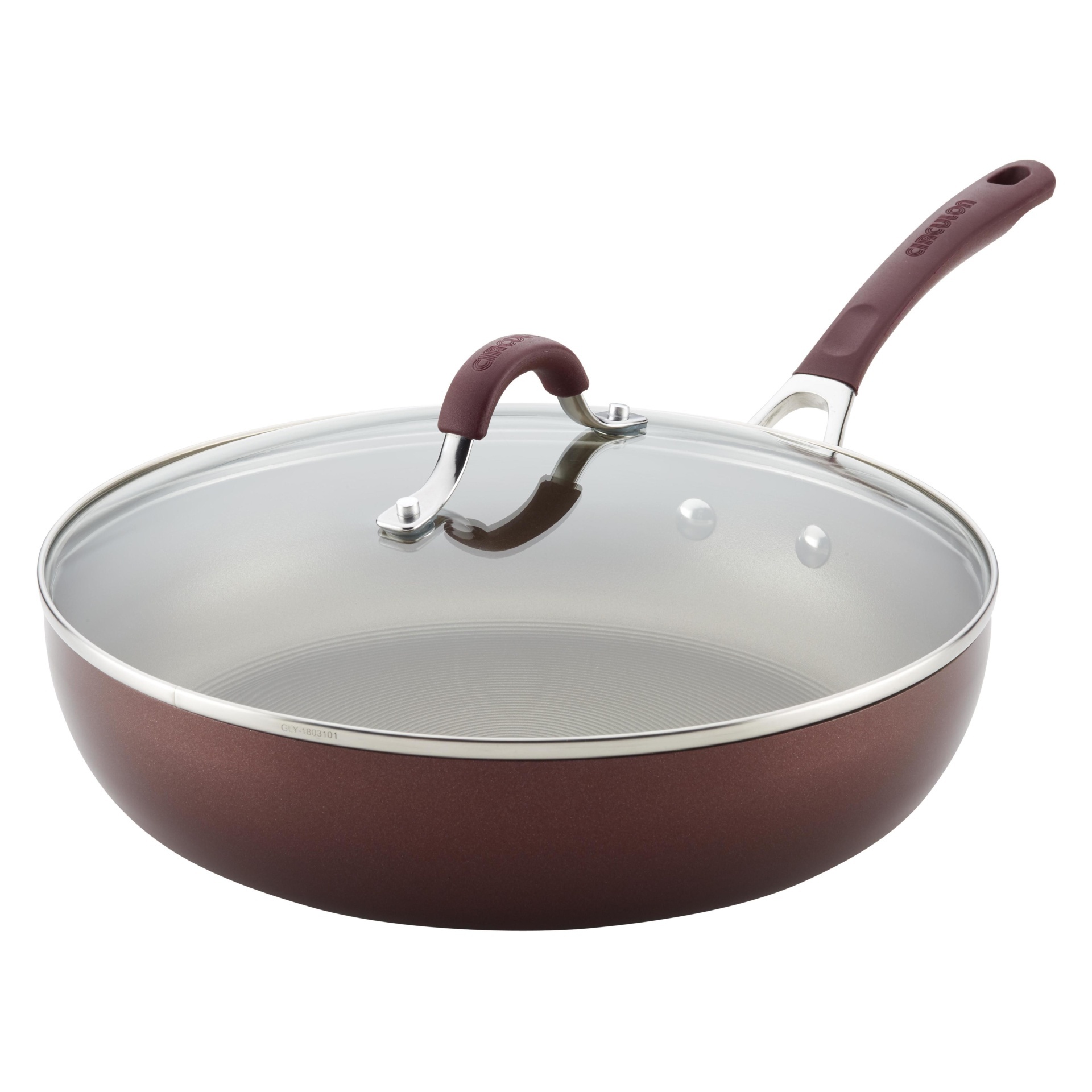 Circulon Innovatum Hard-Anodized Nonstick Deep Skillet with Lid ...