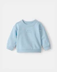 Carters Baby Girl 'More Cuddles' French Terry Pullover Sweatshirt - Blue Blue 6M