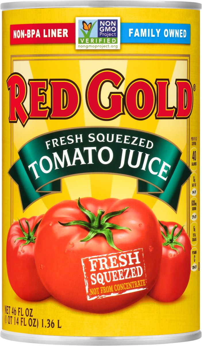 slide 4 of 7, Red Gold Fresh Squeezed Tomato Juice, 46 fl oz