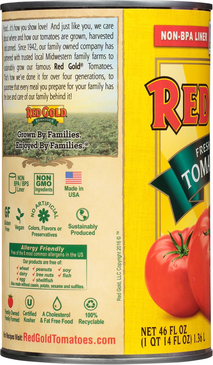 slide 3 of 7, Red Gold Fresh Squeezed Tomato Juice - 46 fl oz, 46 fl oz
