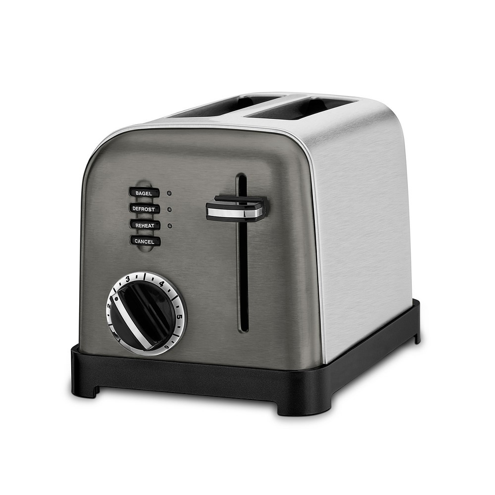 slide 2 of 3, Cuisinart 2-Slice Classic Toaster - Black Stainless Steel - CPT-160BKSTG, 1 ct