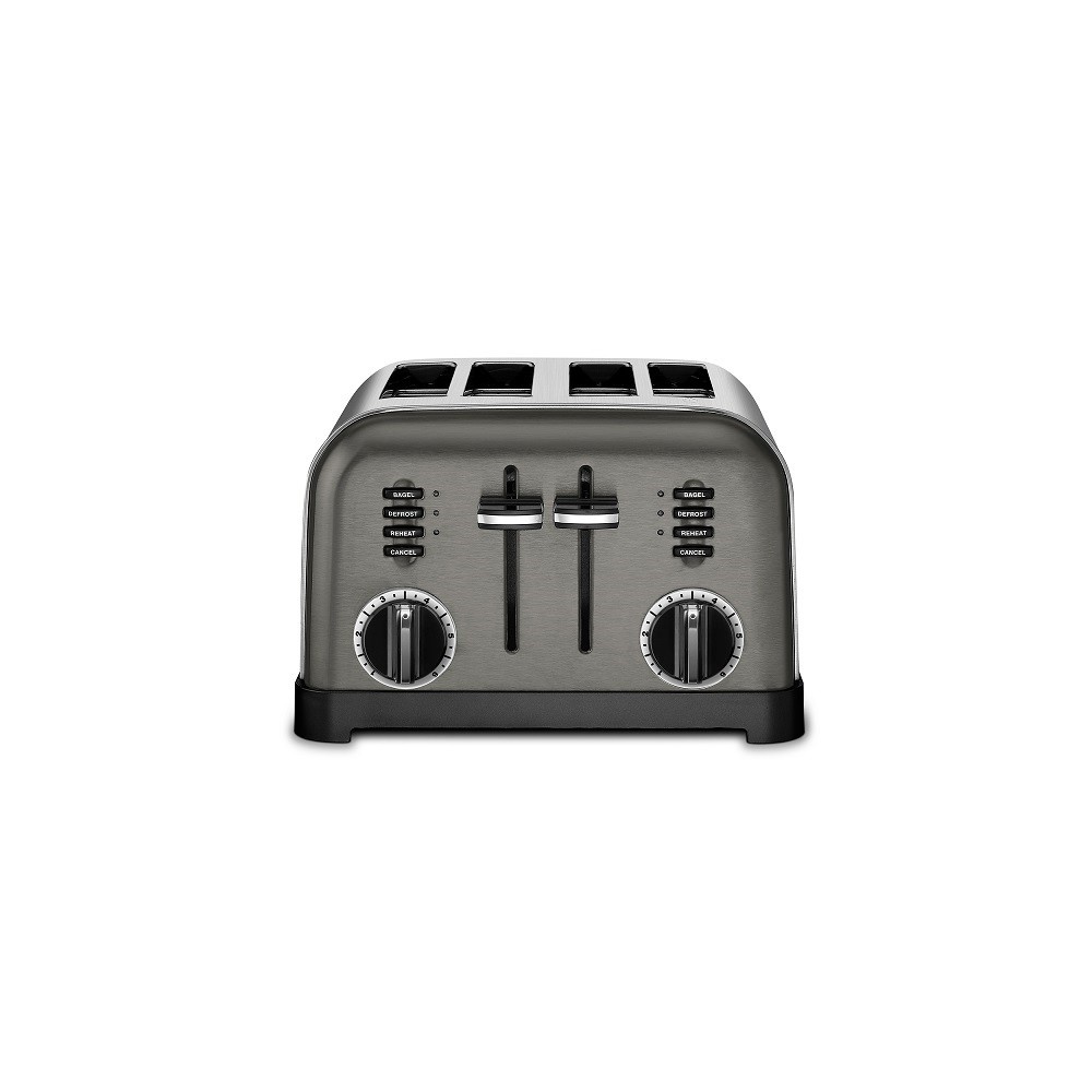 slide 1 of 3, Cuisinart 4-Slice Classic Toaster - Black Stainless Steel - CPT-180BKSTG, 1 ct