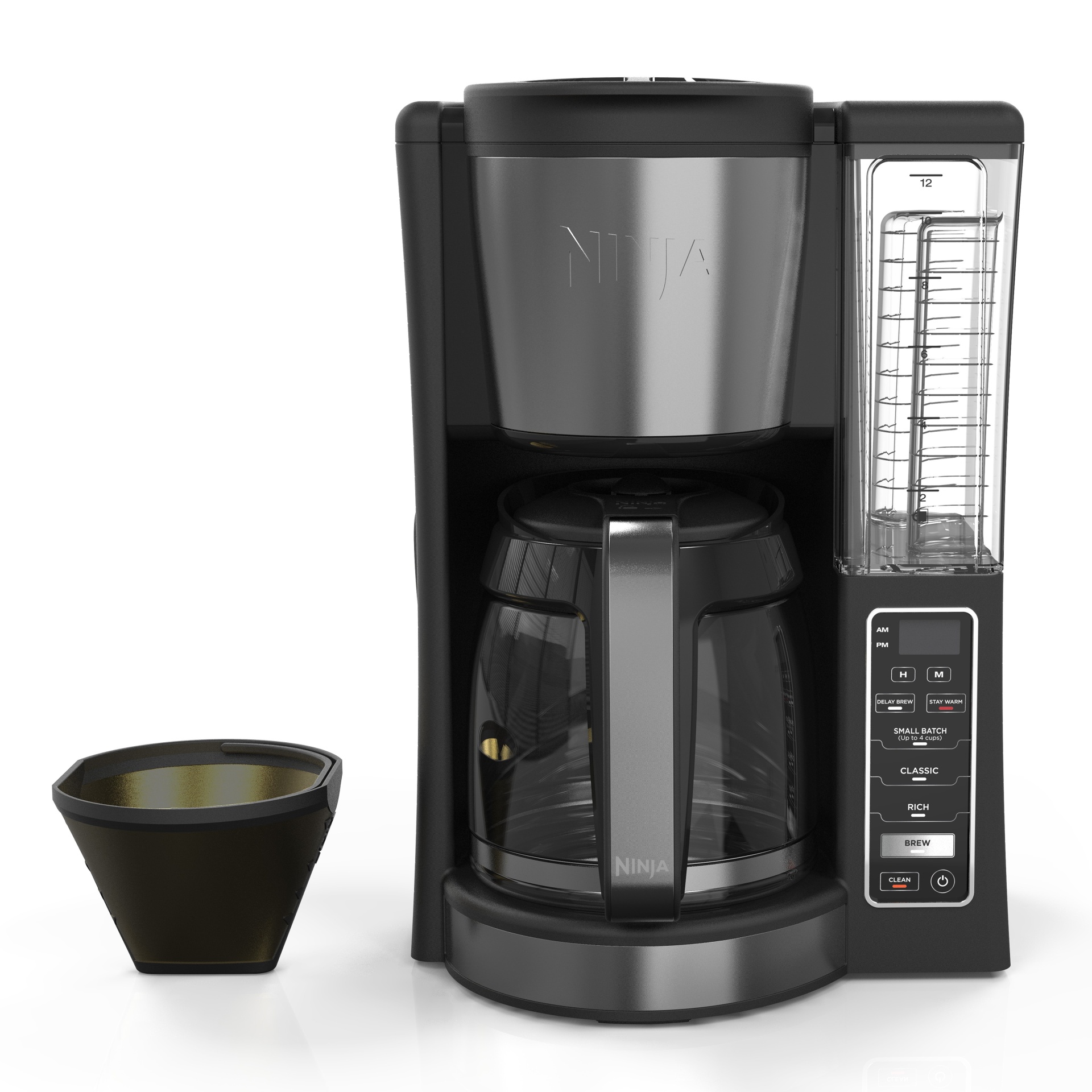 slide 1 of 9, Ninja Programmable Coffee Brewer - Black/Silver, 1 ct