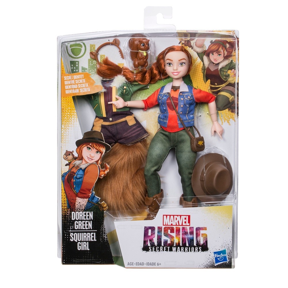 slide 2 of 8, Marvel Rising Doreen Green (Squirrel Girl) Secret Identity Doll , 1 ct