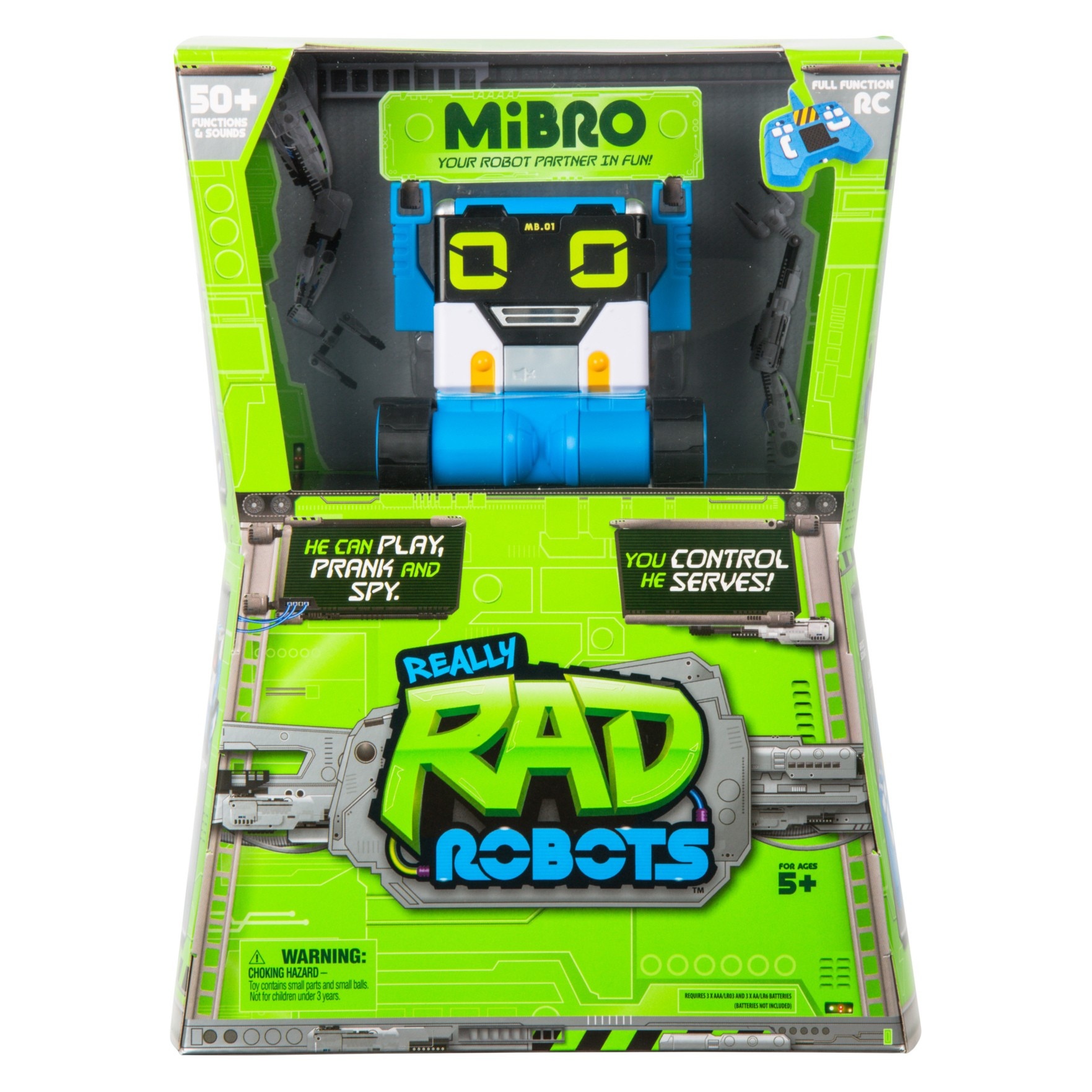 slide 1 of 11, Really Rad Robots - MiBro Remote Control RC Robot, 1 ct