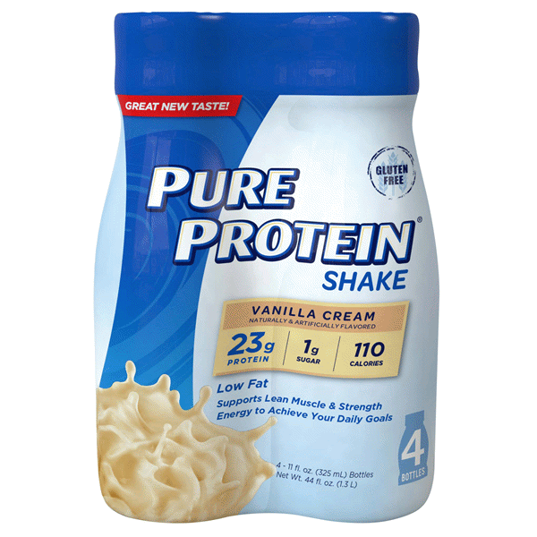 slide 1 of 1, Pure Protein Vanilla Cream Shake, 44 oz