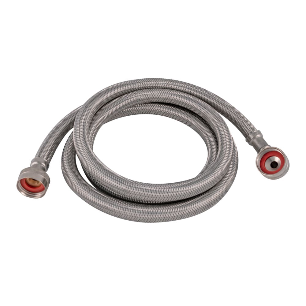 slide 5 of 6, EASTMAN 72-in 3/4 -in FHT Inlet x 3/4 -in FHT Outlet Braided stainless steel Steam dryer installation kit, 1 ct