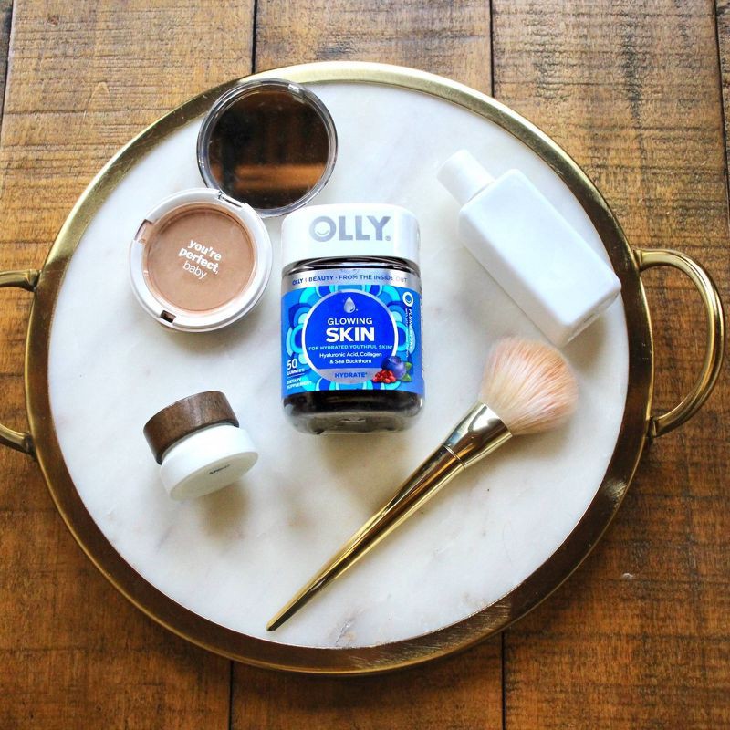 slide 2 of 10, OLLY Glowing Skin Collagen Chewable Gummies - Berry - 50ct, 50 ct