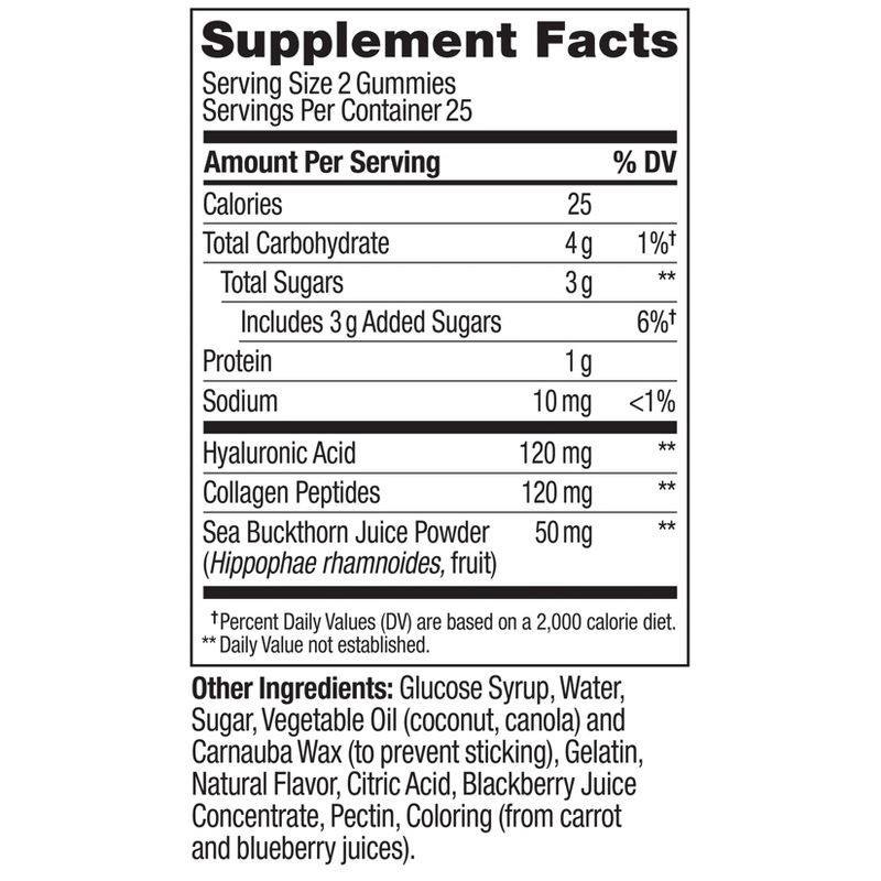 slide 7 of 10, OLLY Glowing Skin Collagen Chewable Gummies - Berry - 50ct, 50 ct