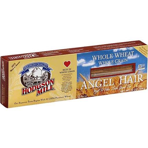 slide 2 of 3, Hodgson Mill Whole Wheat Angel Hair Pasta, 16 oz