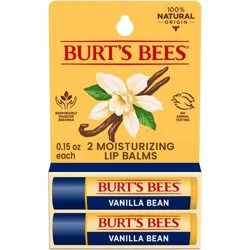 Burt's Bees 100% Natural Origin Lip Balm - Vanilla Bean - 2pk/0.30oz​