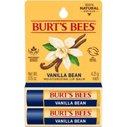 Burt&#x27;s Bees Lip Balm - Vanilla Bean - 2pk/0.30oz