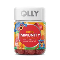 OLLY Kids Immunity Elderberry Gummies - Cherry Berry - 50ct