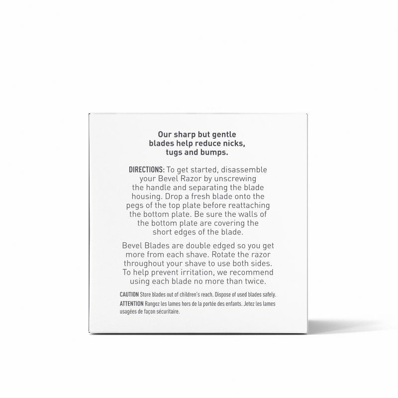 slide 3 of 10, Bevel Men's Razor Blade Refills, Doubled Edge - 20ct, 20 ct