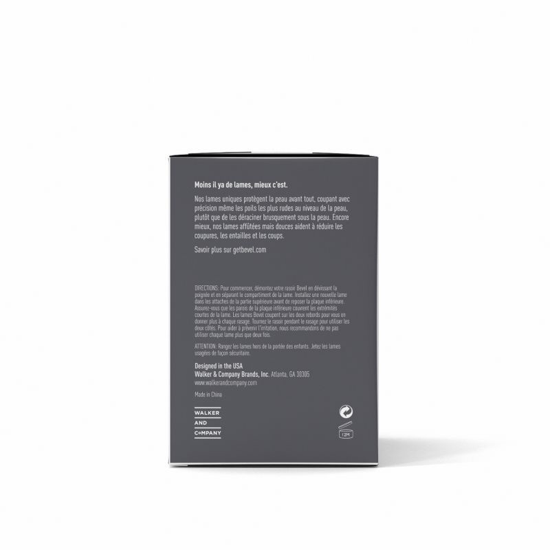 slide 7 of 10, Bevel Men's Razor Blade Refills, Doubled Edge - 20ct, 20 ct