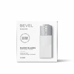 Bevel Men's Razor Blade Refills, Doubled Edge - 20ct: For Coarse, Curly Hair
