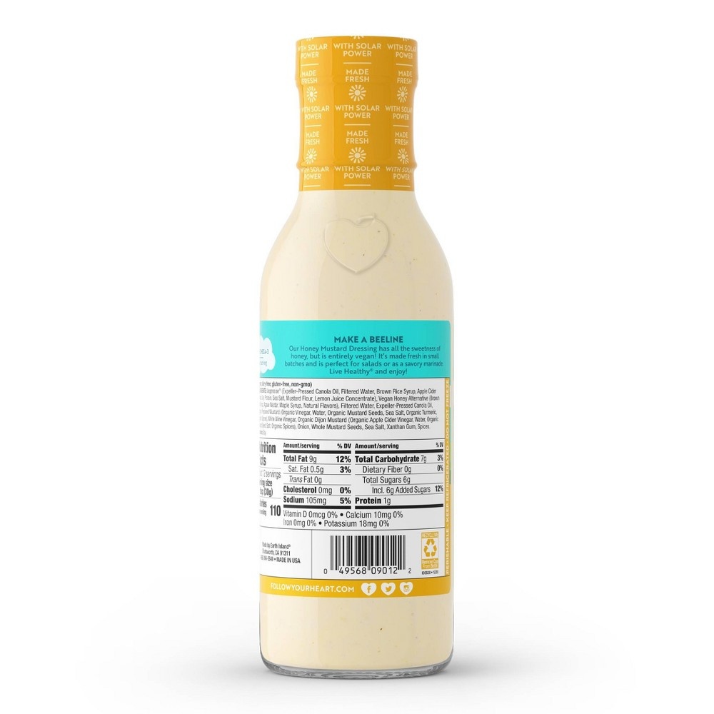 slide 3 of 4, Follow Your Heart Vegan Honey Mustard Salad Dressing - 12oz, 12 oz