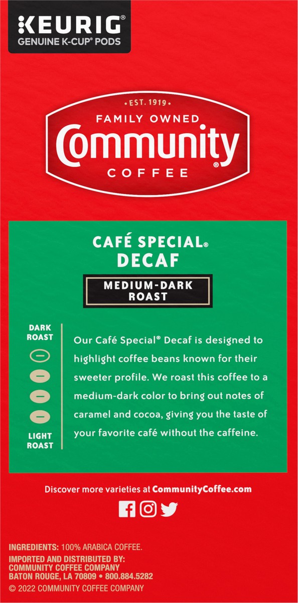 slide 4 of 11, Community Coffee Cafe Special Decaf, 32 ct
