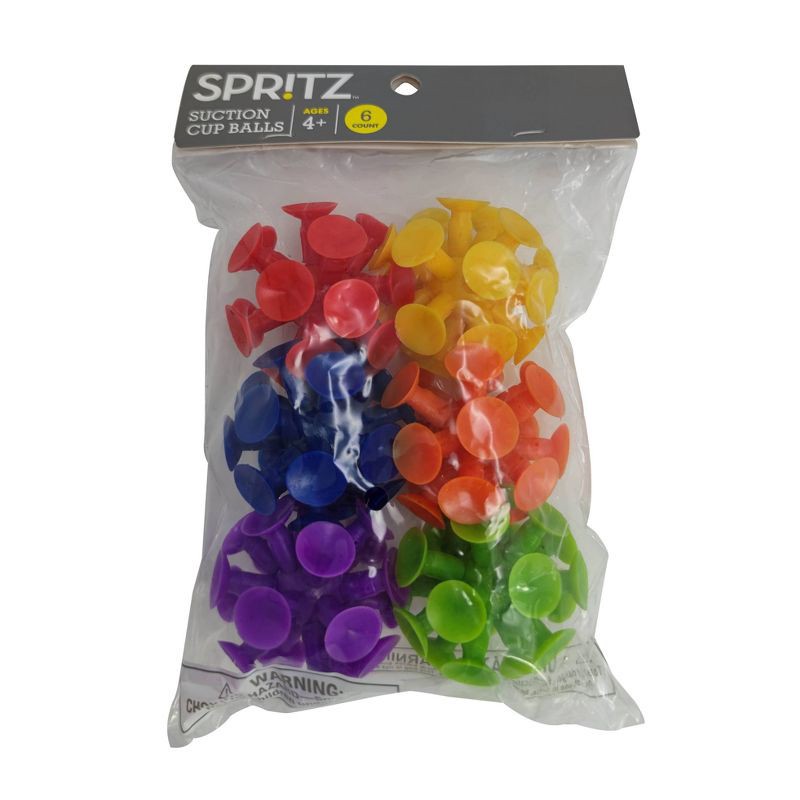 slide 3 of 3, 6ct Suction Cup Ball - Spritz™, 6 ct