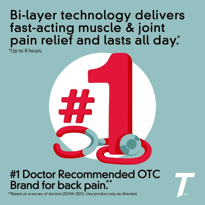 slide 4 of 9, Tylenol 8 Hour Muscle Aches & Pain Tablets - Acetaminophen - 100ct, 100 ct