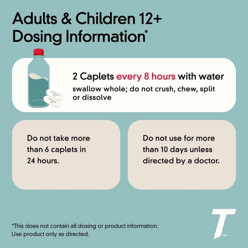 slide 5 of 9, Tylenol 8 Hour Muscle Aches & Pain Tablets - Acetaminophen - 100ct, 100 ct