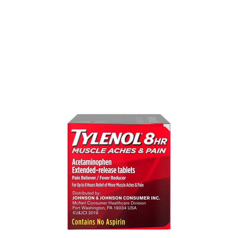 slide 8 of 9, Tylenol 8 Hour Muscle Aches & Pain Tablets - Acetaminophen - 100ct, 100 ct