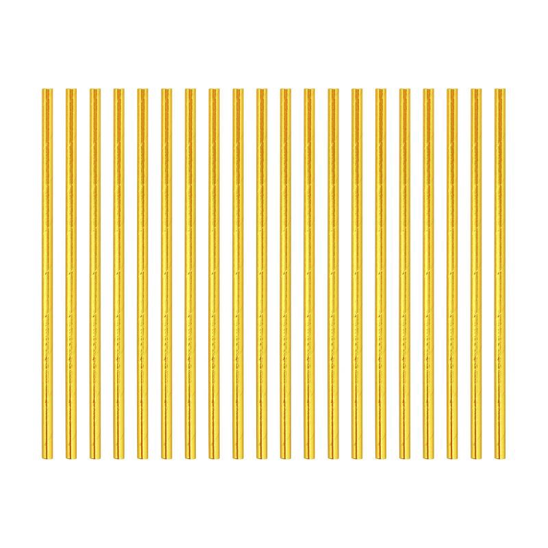 slide 1 of 3, 20ct Paper Straws Gold - Spritz™, 20 ct