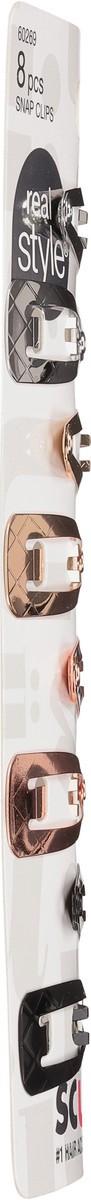 slide 4 of 11, scünci Snap Clips 8 ea, 8 ct