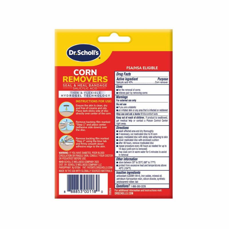 slide 2 of 9, Dr. Scholl's Corn Removers Seal & Heal Bandage with Hydrogel Technology - 6ct, 6 ct