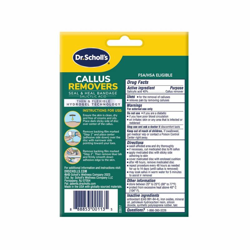 slide 2 of 9, Dr. Scholl's Callus Removers Seal & Heal Bandage with Hydrogel Technology - 4ct, 4 ct
