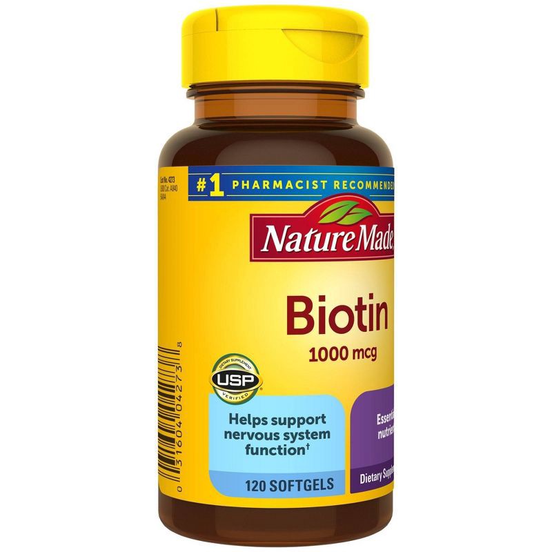 Nature Made Biotin 1000 mcg Softgels - 120ct 120 ct | Shipt