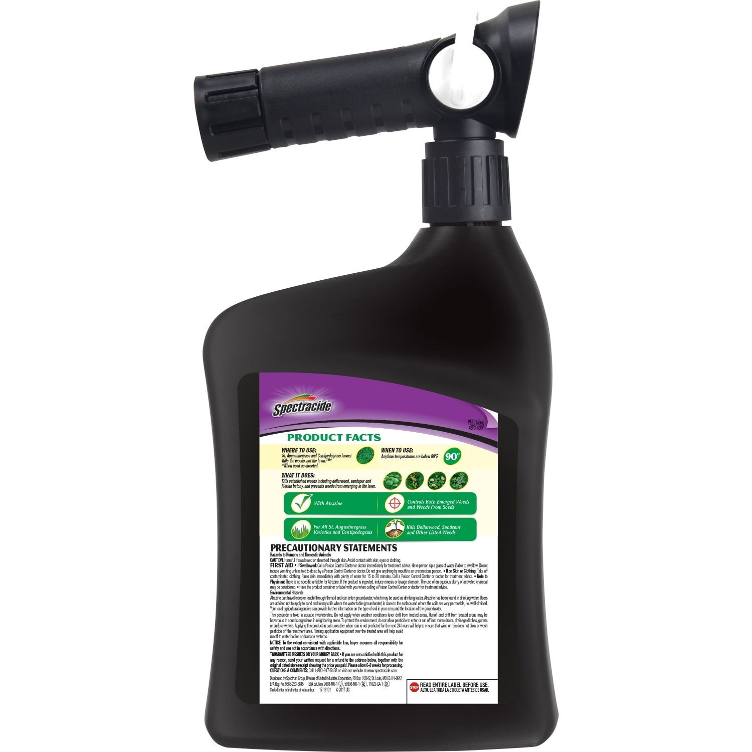 slide 3 of 5, Spectracide Weed Stop for St. Augustine and Centipede Lawns 32.0 -oz Hose end sprayer Lawn Weed Killer, 1 ct