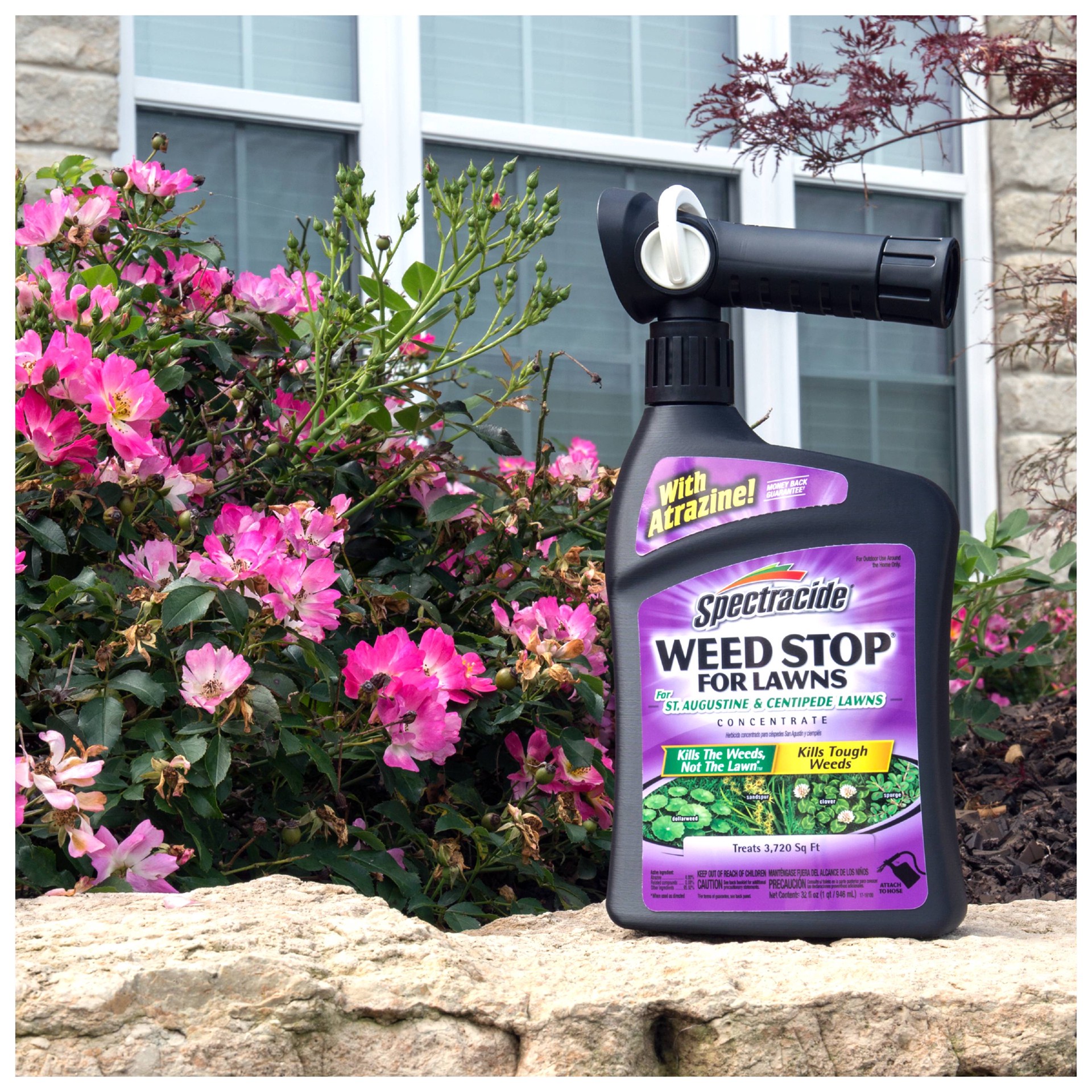 slide 4 of 5, Spectracide Weed Stop for St. Augustine and Centipede Lawns 32.0 -oz Hose end sprayer Lawn Weed Killer, 1 ct