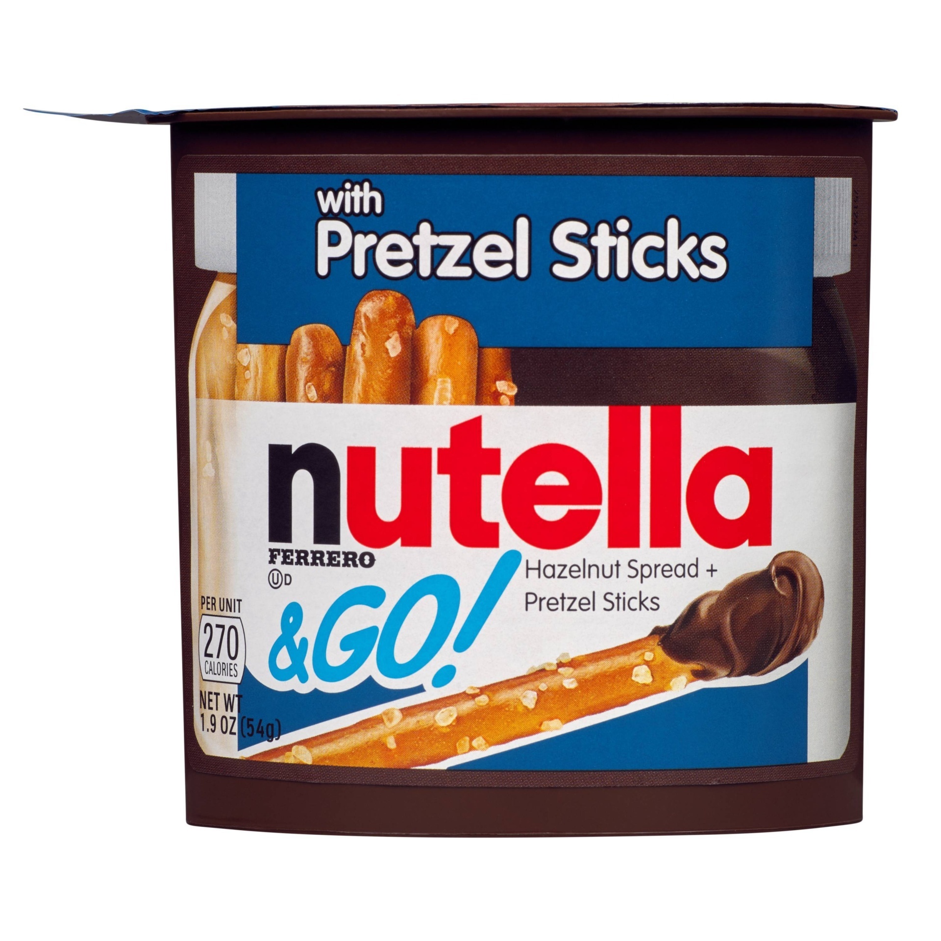 slide 1 of 1, Nutella & Go! Spread Hazelnut with Cocoa Pretzel, 1.9 oz