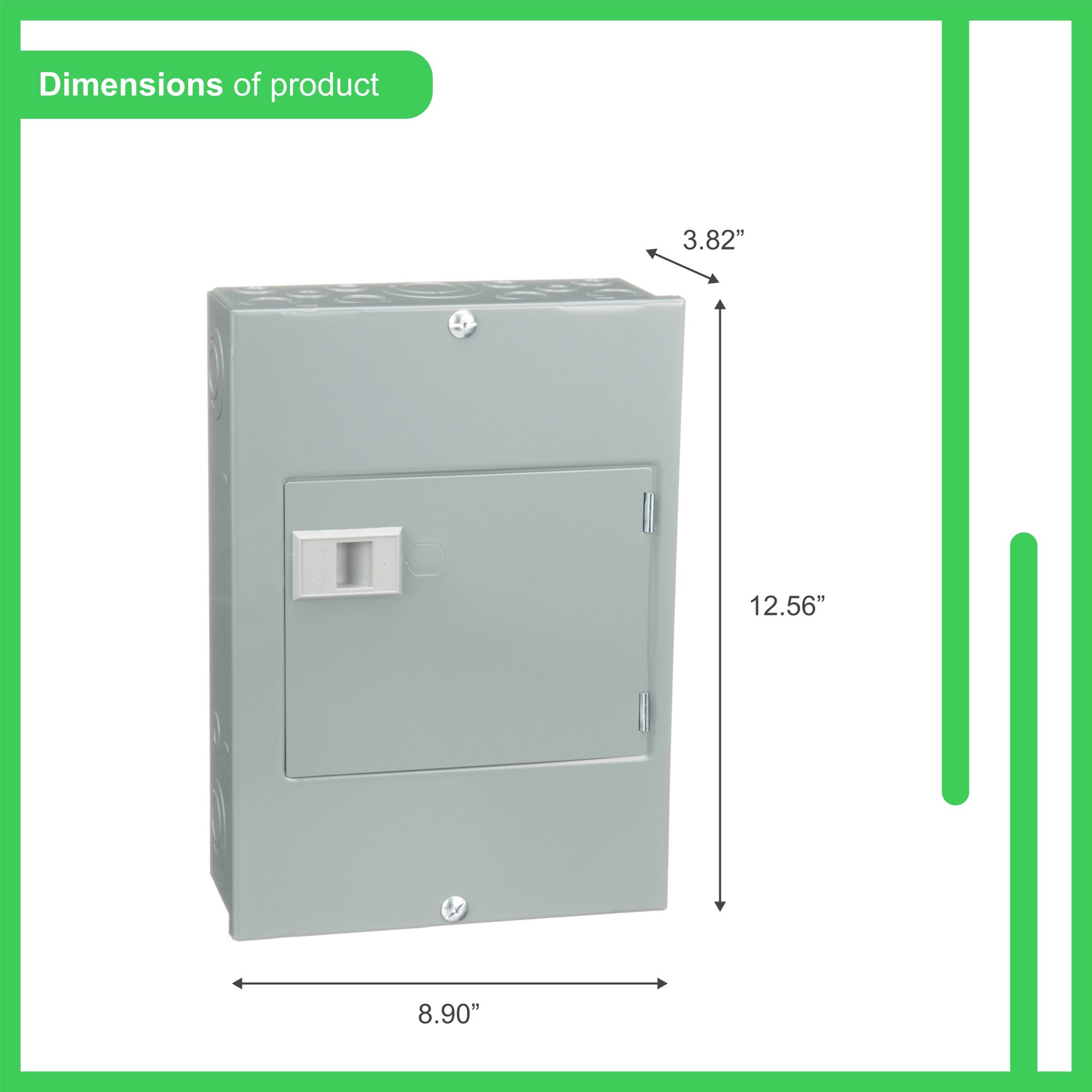 slide 2 of 3, Square D 100 -Amp 6 -Spaces 12 -Circuit Indoor Main Lug Load Center, 1 ct