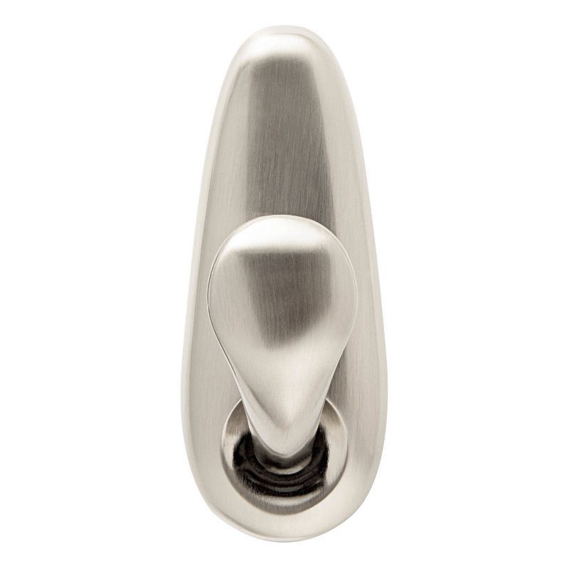 Command 2pk Large Sized Forever Classic Decorative Hooks Brushed