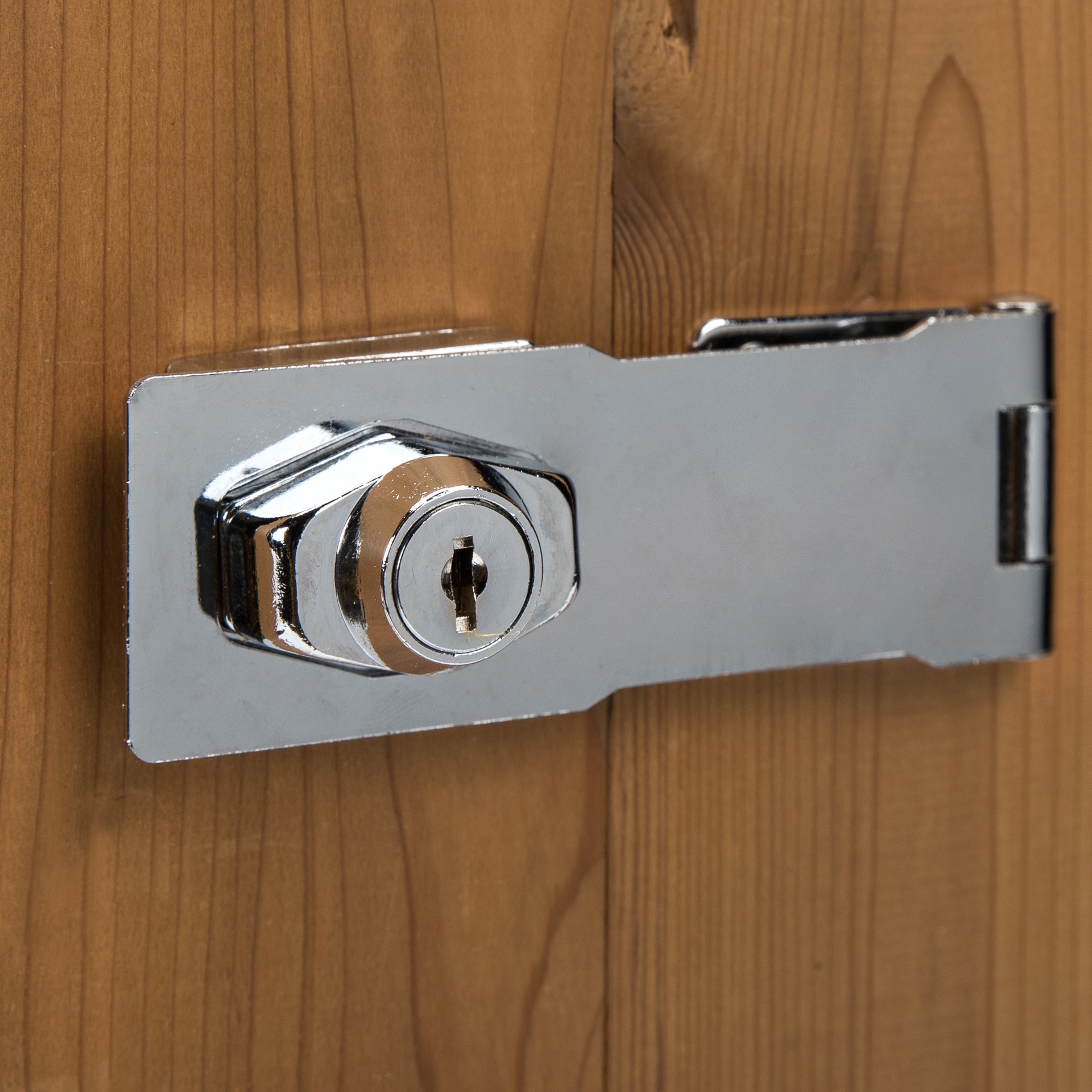 slide 2 of 6, RELIABILT 4-1/2-in Chrome Swivel hasps, 1 ct