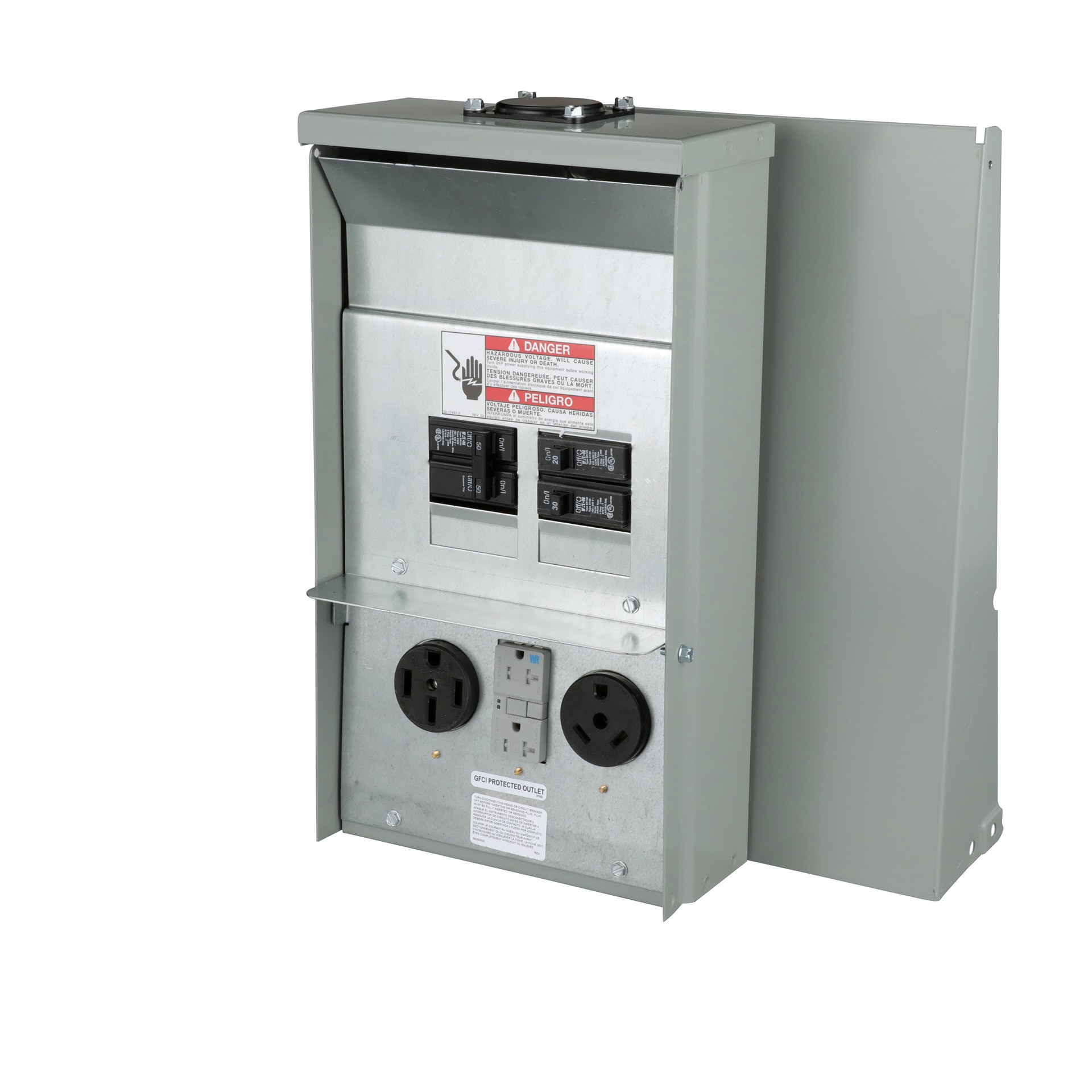 slide 2 of 6, Eaton 503020 Amp Overhead only Temporary Power Panel, 1 ct