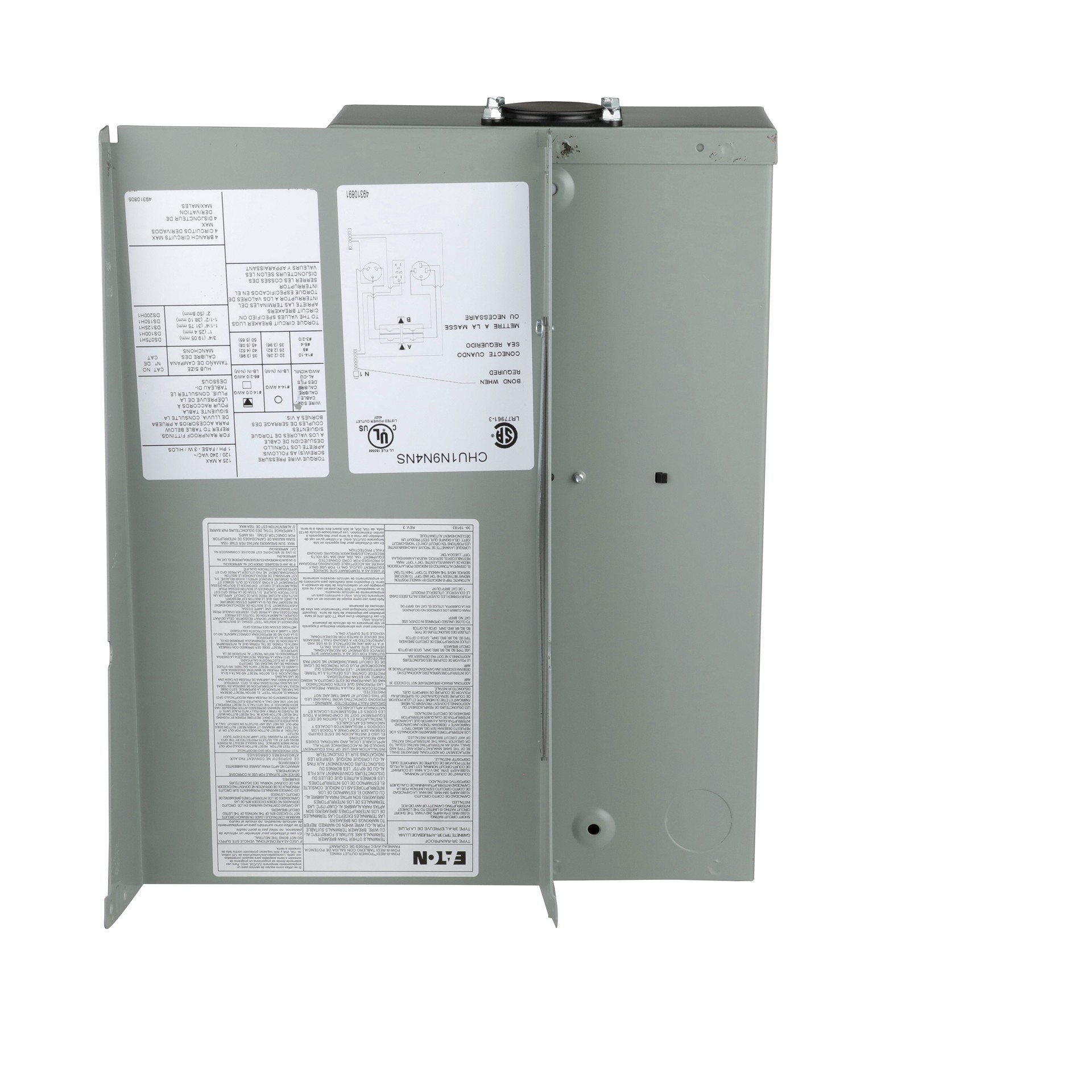 slide 4 of 6, Eaton 503020 Amp Overhead only Temporary Power Panel, 1 ct