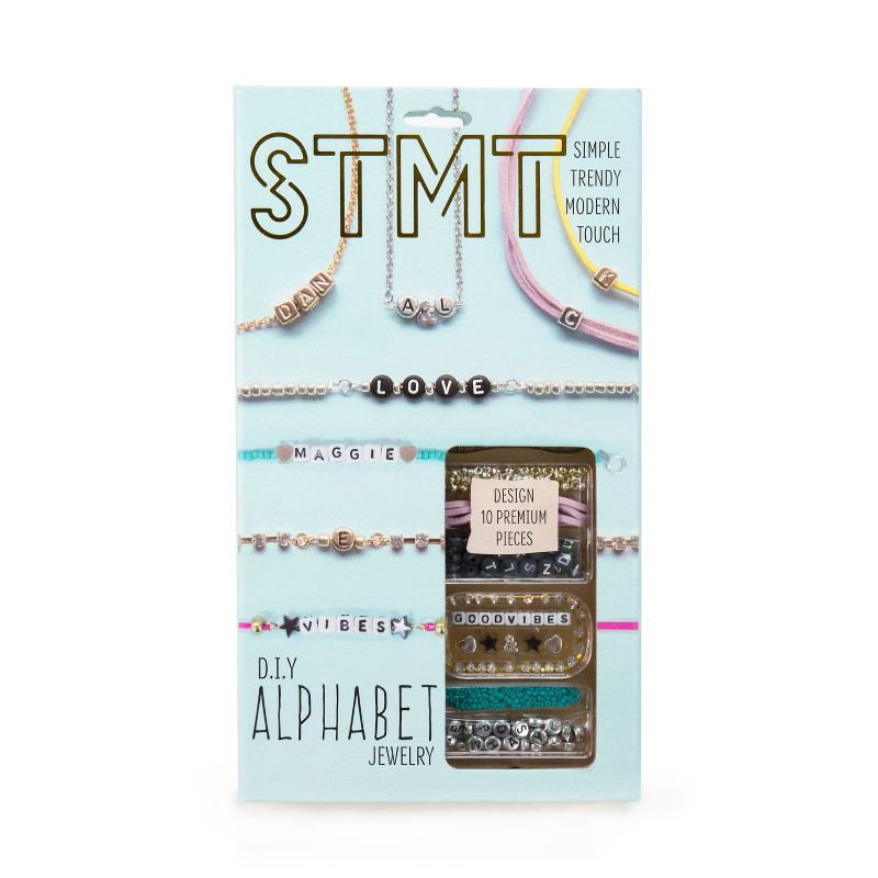 slide 1 of 5, DIY Alphabet Jewelry Kit - STMT, 1 ct